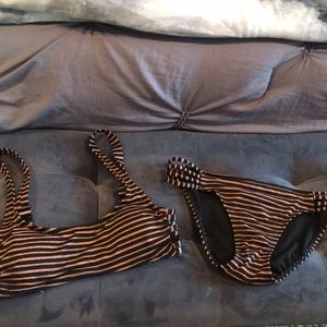 Black and Copper Bikini